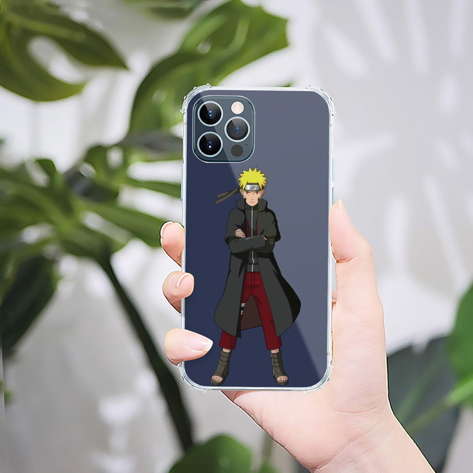 （画像用） NARUTO -ナルト- うずまき ナルト Uzumaki Naruto 【iPhone 12シリーズ対応】透明スマホケース（クリアソフトケース）